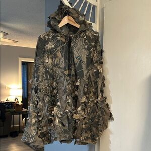 Mirage Wear Hunting Ghillie Camo Hooded Suit Jacket Size XL USA